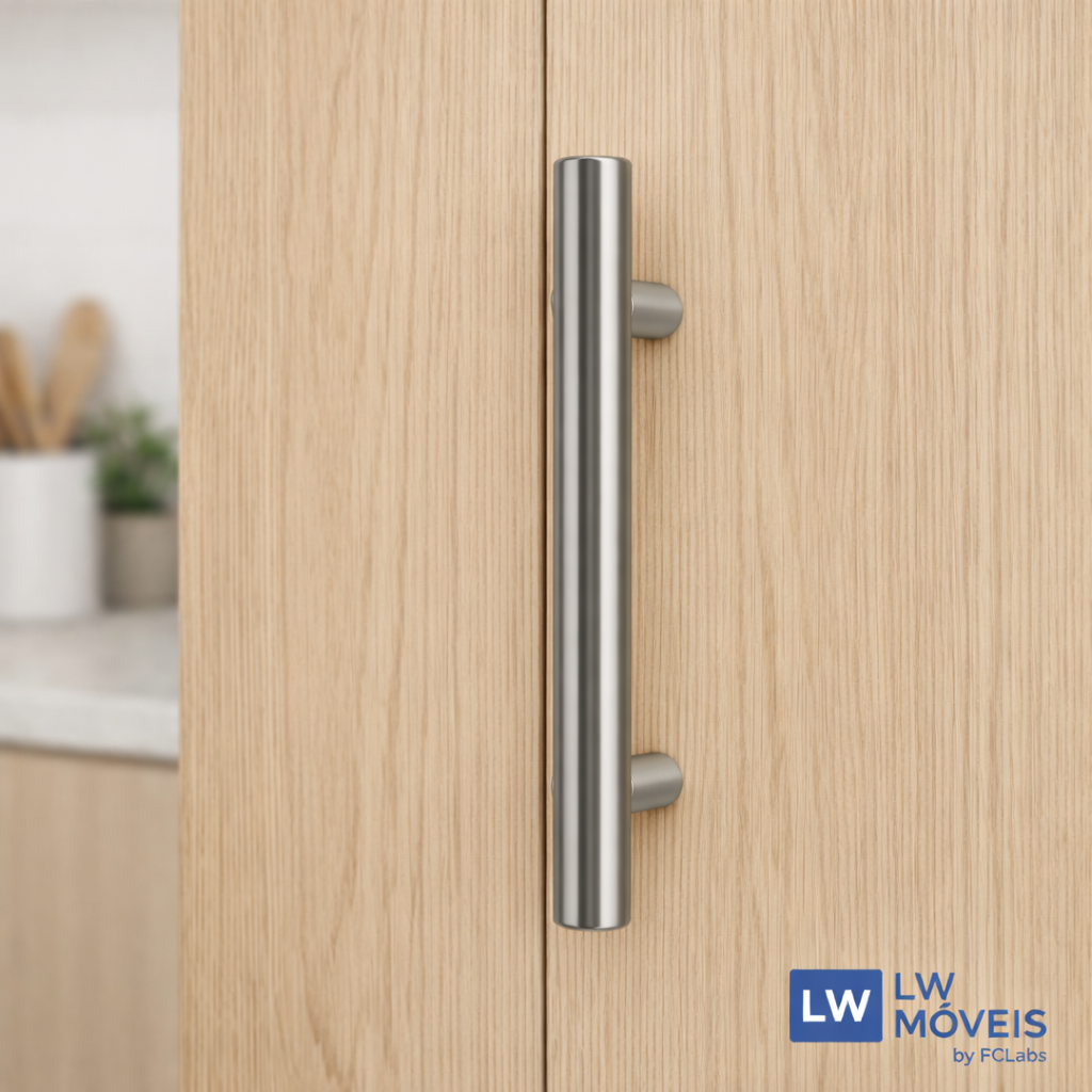 Kit Puxadores Tubulares em Aço Inox para Móveis | Múltiplas Unidades