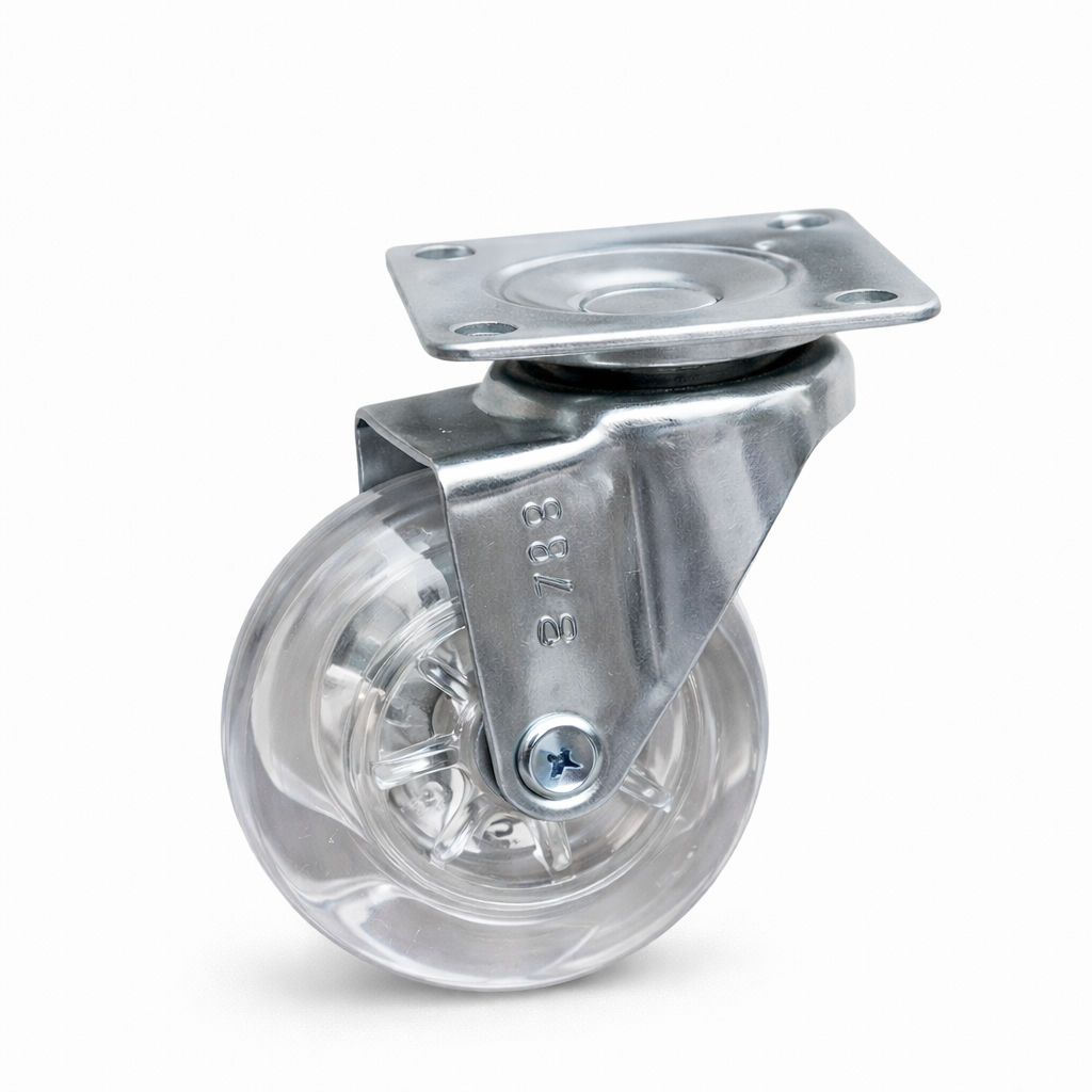 Kit Rodízio Giratório de Silicone para Móveis com e sem Freio