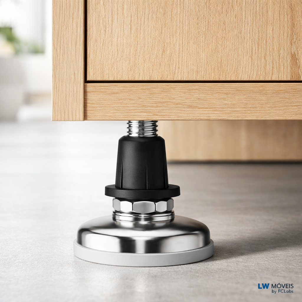 Kit Sapatas Niveladoras para Móveis | Alturas Variáveis