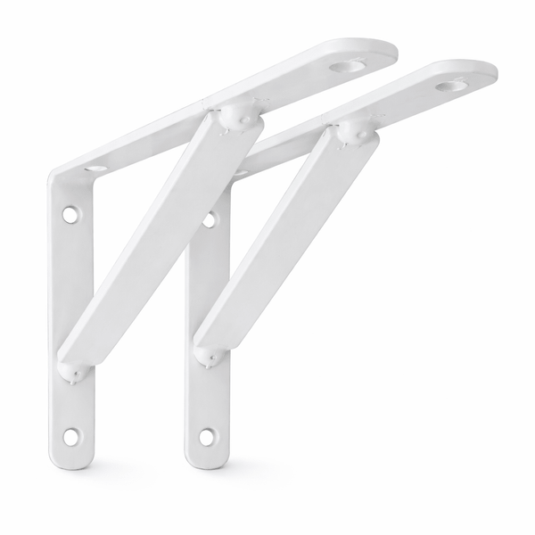 Kit Mão Francesa em Aço para Prateleiras | Suporte de Parede | 40kg por par